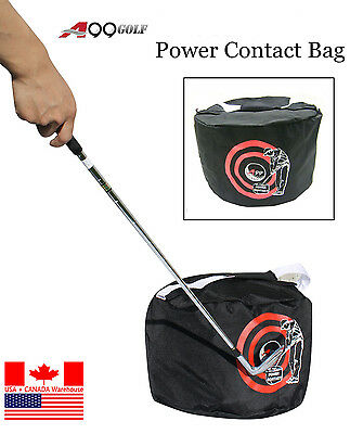 A99 Golf Power Contact Smash Bag Swing Training Aid Black New Pratice Trainer