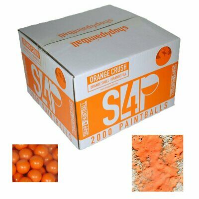 Shop4Paintball - ORANGE CRUSH - .68 Cal Paintballs Orange/Orange - Case of 2000