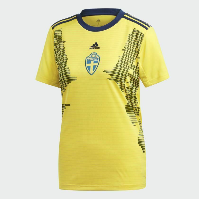 Adidas // Women's Sweden Home Jersey 19/20 [yellow] #dn8519 (small)