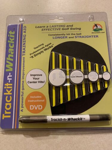 Trackit-n-whackit Dvd And Decals Golf Training Aid New In Package Nwt $39.99