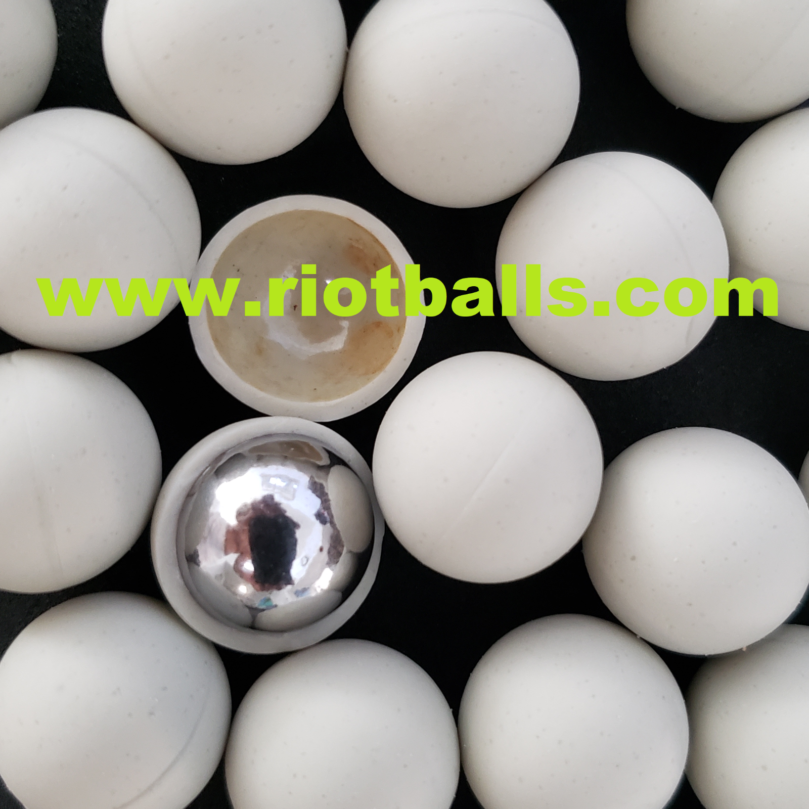 Glass Breaking Balls Paintball .68 Cal Paintballs 25rd Rubber / Metal Balls 12 G