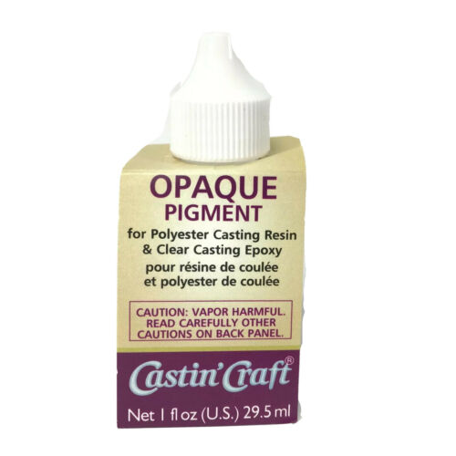 Dye Colorant Tint Resin Epoxy 30ml Opaque & Transparent Color By Castin Craft